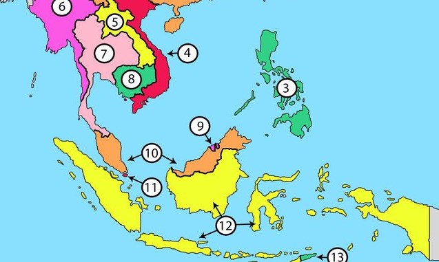 Bạn có biết tên các nước trong khu vực Đông Nam Á?